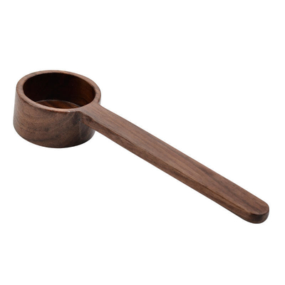 Черный ореховый кофе деревянная измерительная ложка длинная ручка