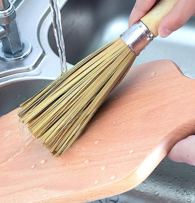 Scrubbing блюдо 11,8 дюймов бамбуковое Scrub инструмент кухни ресторана щетки домашний