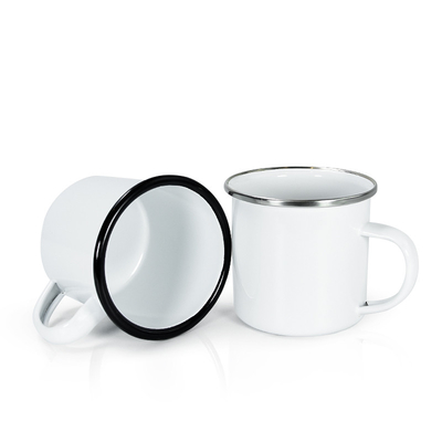 Кофейные чашки 30g эмали кружки 12oz питьевой воды сублимации пустые винтажные