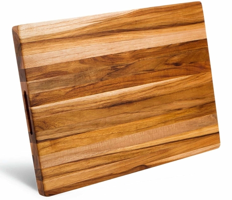 Разделочная доска большого устойчивого Teak деревянная 20 x 15 x 1,5 дюймов