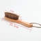 Щетка щетки кожаного ботинка деревянная очищая с сизалем