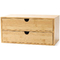 Дюйм 12.99x7.48x6.26 естественного органического бамбукового косметического ящика для хранения функциональный