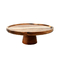Круглый инновационный деревянный акасий подающий поднос Торт Стол Пищевая тарелка