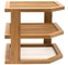 3 уровень дренажник сушки деревянная стойка для посуды для тарелки Бамбук Кухонный уголок Организатор полка