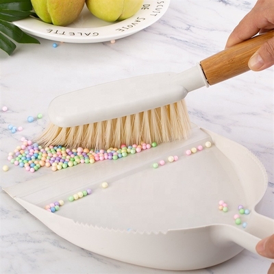 Портативный мини очищая Dustpan и бамбуковый набор щетки веника ручки для чистки