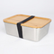 Бамбуковый пищевой контейнер 400ML 800ML 1500ML хранения кухни SS304